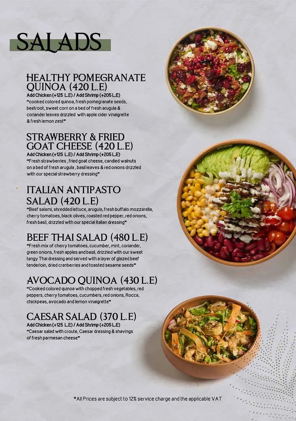 Breakfast Menu, page 12